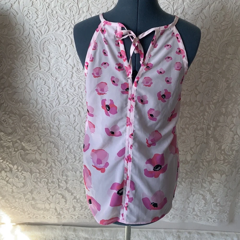 ❌SOLD❌Cabi Floral Pink Tank Top - Picture 5 of 6